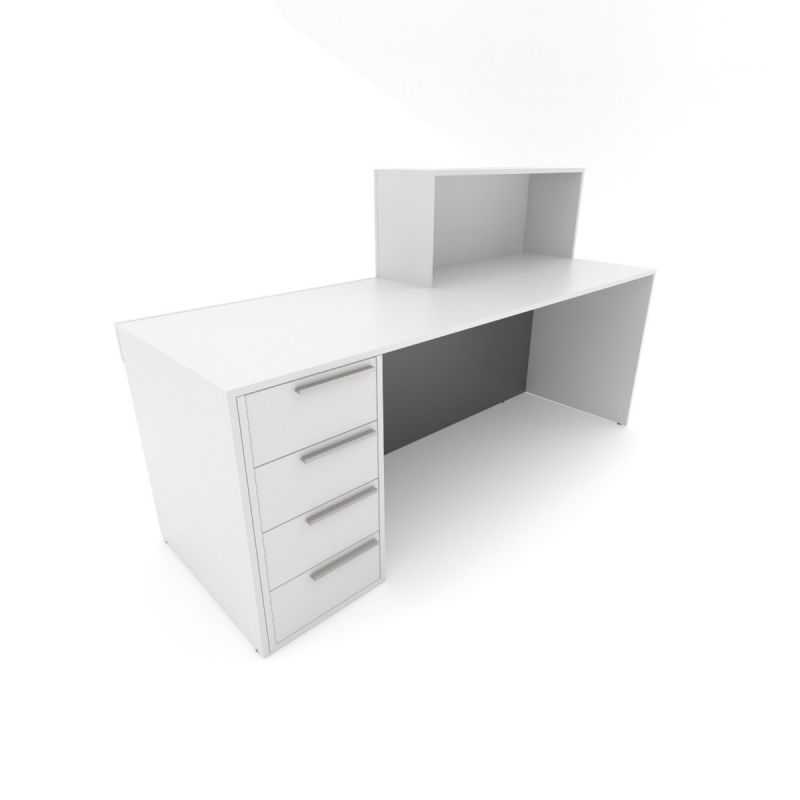 1C Undercounter Cabinet with 4 Drawers for Reception Desks