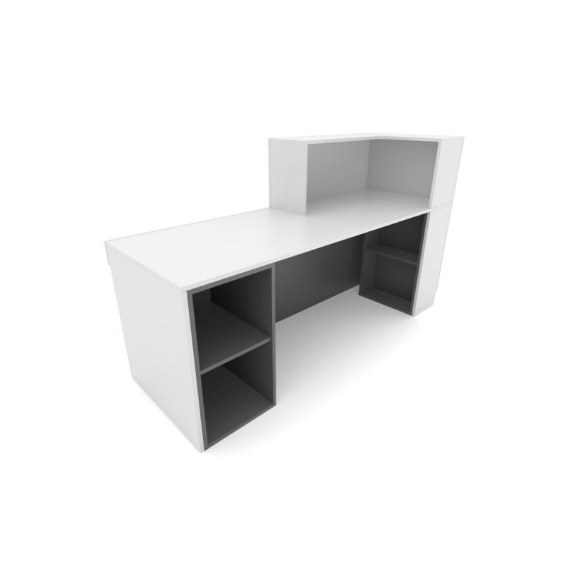 1A Undercounter Cabinet with Open Shelves for Reception Desk